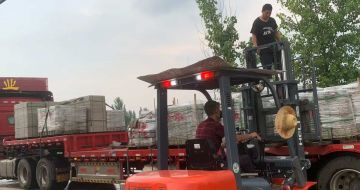 贵阳 黄金麻冰裂纹，地铺石装车