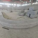 贵阳 芝麻白异形坐凳，自然面光面弧形加工