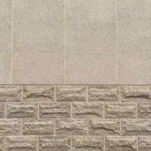 贵阳 黄金麻自然面蘑菇石配荔枝面干挂