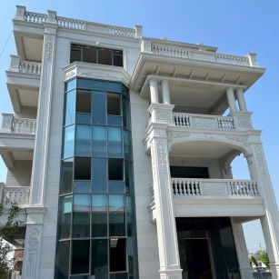 贵阳 白麻花岗岩别墅外墙干挂效果展示