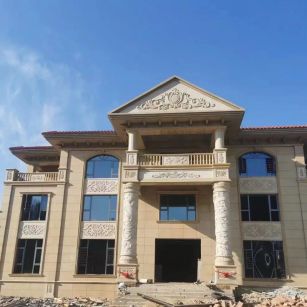 贵阳 黄金麻花岗岩别墅外墙干挂