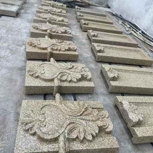 贵阳 黄金麻花岗岩别墅外墙雕刻板