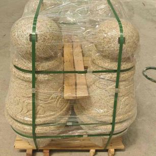 贵阳 黄金麻异形定制雕花——棒棒糖挡车柱