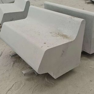 贵阳 芝麻白花岗岩异形坐凳，石凳