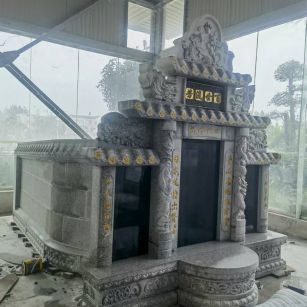 贵阳 芝麻白墓碑效果展示图