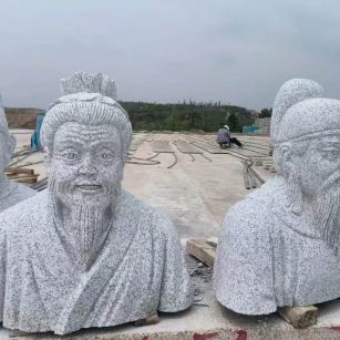 贵阳 白麻花岗岩石材人物立体雕刻