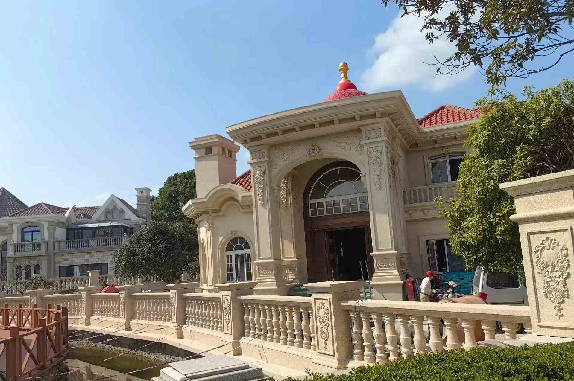 贵阳 黄金麻花岗岩欧式别墅