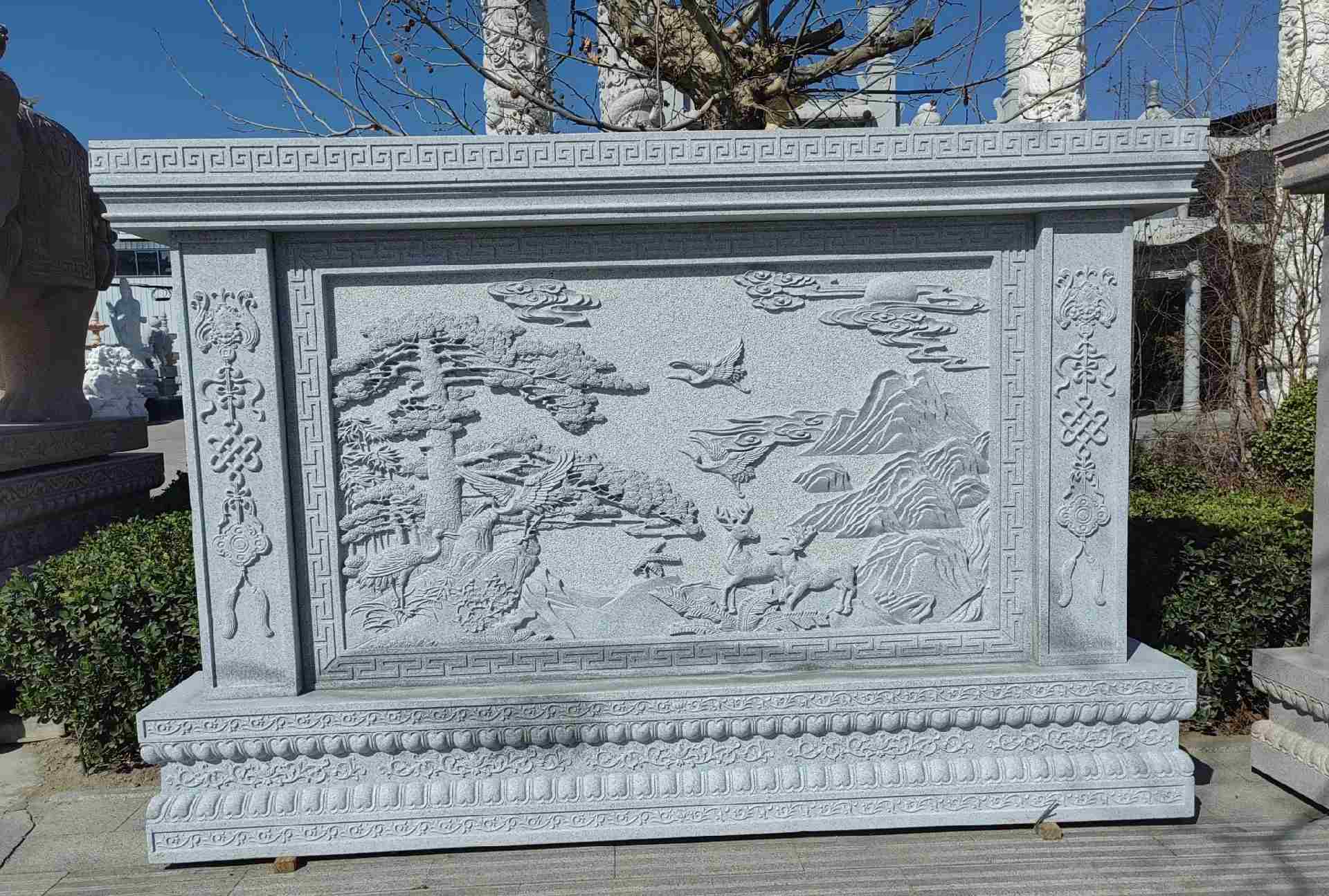 贵阳 芝麻白大型照壁，屏风，影壁